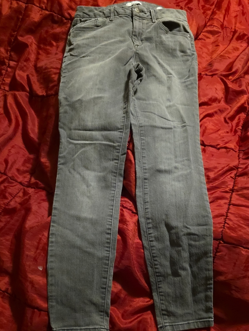 Jessica Simpson High Rise Skinny Gray Jeans